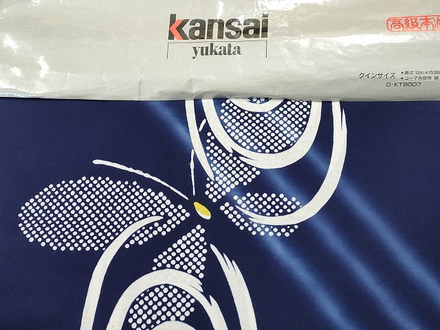 平和屋本店■浴衣反物 まとめて 45点 蝶 蜻蛉 花柄 Kansai 山本寛斎 絵里花 江戸城ゆかた など 全て未使用 ppp3759