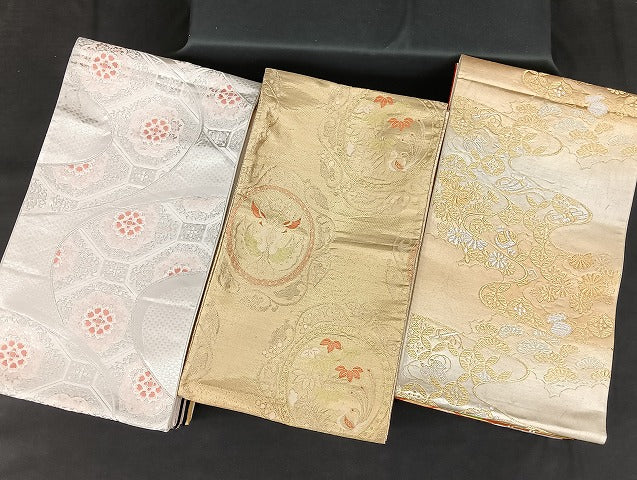 平和屋着物■袋帯 西陣 まとめて100点 鶴 向かい孔雀 尾長鳥 馬 人物 風景 更紗 正倉院 宝相華 立波 佐賀錦 未使用品有 全て正絹 mmm1098