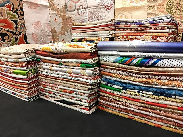 平和屋着物■袋帯 西陣 まとめて100点 向かい鳳凰 向かい鶴 鹿 蝶 更紗 花柄 正倉院 佐賀錦 金銀糸 など 未使用品あり 全て正絹 mmm1095