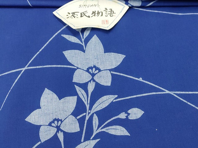 平和屋本店■浴衣反物 まとめて 45点 花柄 竜田川文様 源氏物語 など 全て未使用 ppp3760