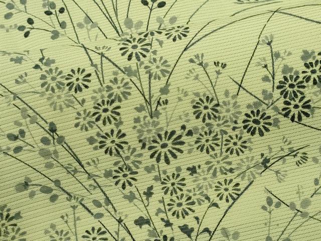 平和屋着物*夏物 小紋 絽 草花文 正絹 逸品 CABH0941ou