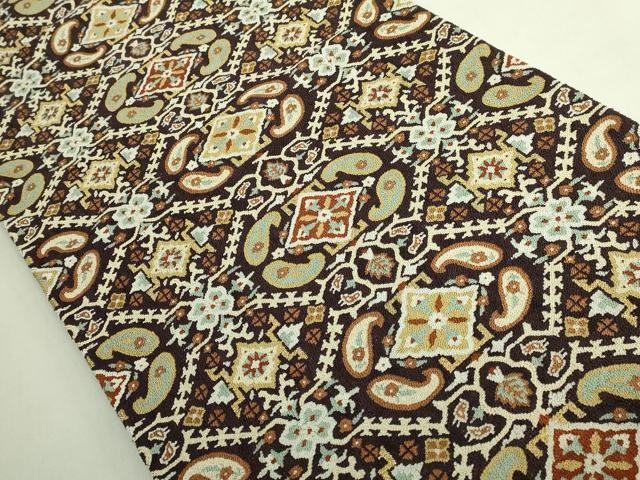 平和屋本店●極上 中国三大刺繍 総相良刺繍 総刺繍 袋帯 200万粒 総詰め 抽象文様 金糸 逸品 DZAB7294kh6 DZAB7294kh6
