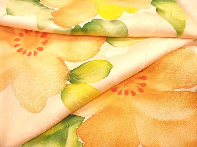 平和屋着物▼上質な小紋 地紋起こし 舞花 正絹 逸品 DABF2879fe