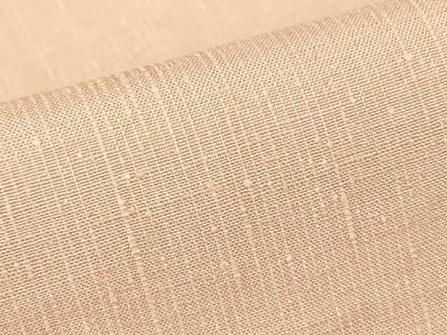 平和屋着物▽本場真綿絢結城紬 単衣 水柿色 証紙付き 正絹 逸品DABG0214az