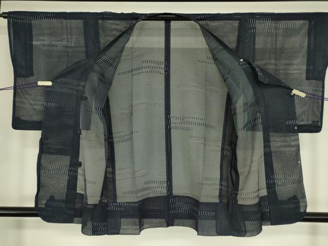 平和屋着物▽道行コート スリーシーズン 春夏秋 塵除け 霞文 正絹 逸品 DABG0253az