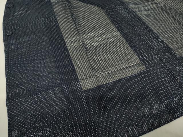 平和屋着物▽道行コート スリーシーズン 春夏秋 塵除け 霞文 正絹 逸品 DABG0253az