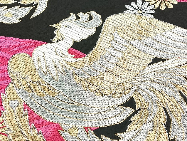 平和屋着物■袋帯 西陣 まとめて100点 鳳凰 向かい鶴 孔雀羽 更紗 松竹梅 花柄 楽器 七宝 正倉院 立波 金銀糸 未使用品有 全て正絹 mmm1103