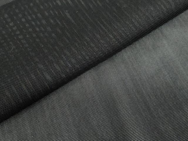 平和屋着物▽道中着 スリーシーズン 春夏秋 塵除け 二重紗 縞 黒地 正絹 逸品 DABF1889ud