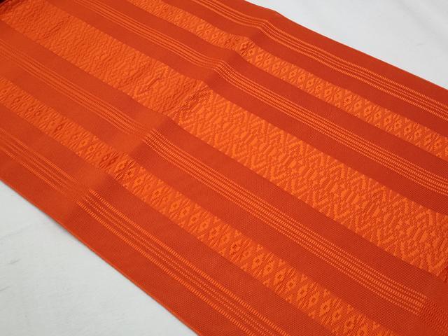 平和屋着物*夏物 本場筑前博多織 八寸名古屋帯 紗献上 正絹 逸品 CABG9960fb