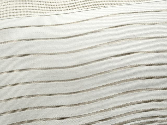 平和屋着物*夏物 八寸名古屋帯 絽綴れ よろけ縞 正絹 逸品 CABG9916fb