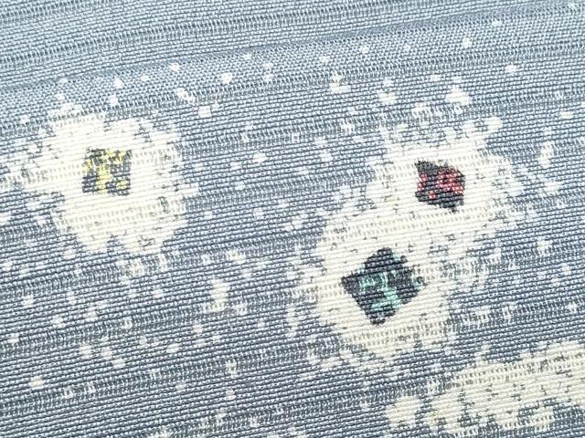 平和屋着物*夏物 九寸名古屋帯 作家物 箔散らし 正絹 逸品 CABG9905fb