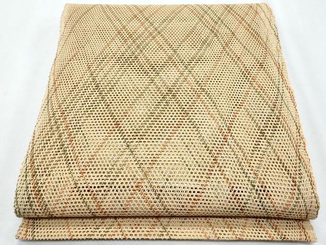 平和屋着物*夏物 八寸名古屋帯 菱文 正絹 逸品 CABG9962fb