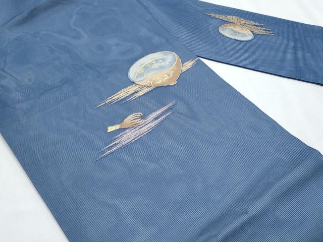 平和屋着物*夏物 九寸名古屋帯 茶道具 金糸 正絹 逸品 CABG9915fb