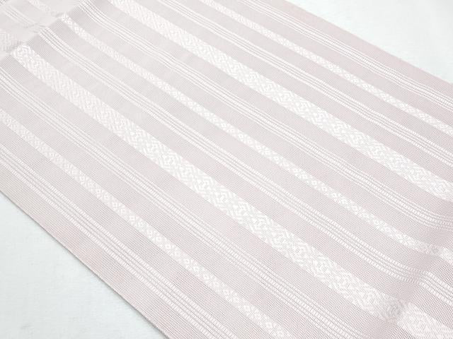 平和屋着物*夏物 本場筑前博多織 八寸名古屋帯 紗献上 薄桜色 正絹 逸品 CABG9947fb