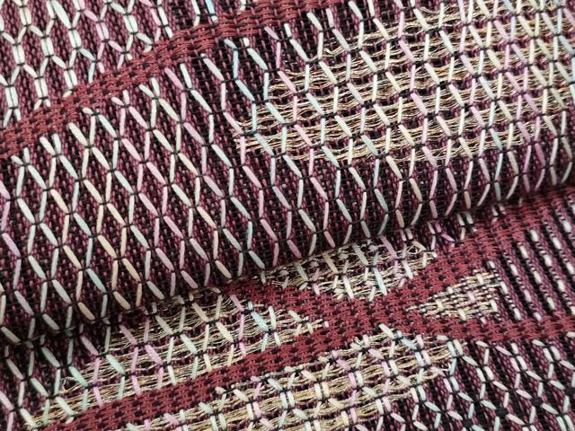 平和屋着物*夏物 八寸名古屋帯 幾何学文様 正絹 逸品 CABG9950fb