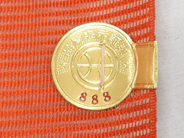 平和屋着物*夏物 西陣 八寸名古屋帯 駒刺繍 椿 証紙付き 正絹 逸品 CABG9991fb