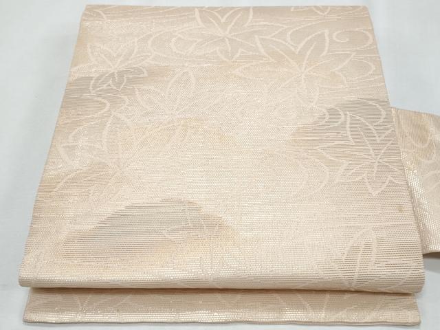 平和屋着物*夏物 九寸名古屋帯 竜田川 金銀糸 正絹 逸品 CABH8003fb
