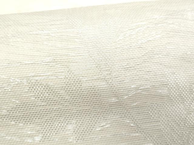 平和屋着物*夏物 六通柄袋帯 枝花文 銀糸 正絹 逸品 CABG9973fb