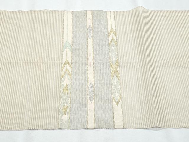 平和屋着物*夏物 八寸名古屋帯 絽綴れ 横段吉祥文 正絹 逸品 CABG9965fb