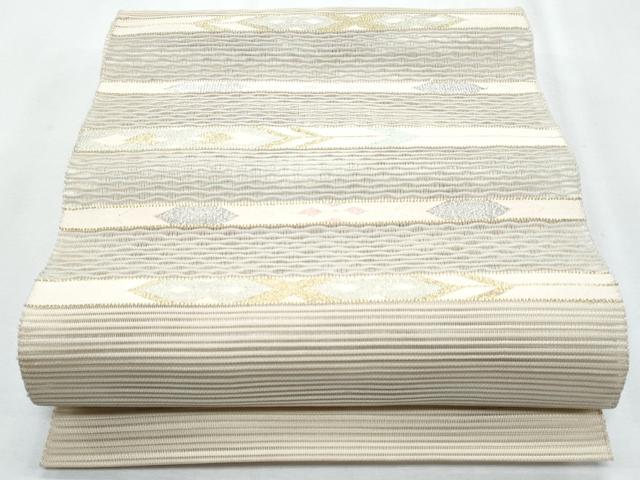 平和屋着物*夏物 八寸名古屋帯 絽綴れ 横段吉祥文 正絹 逸品 CABG9965fb