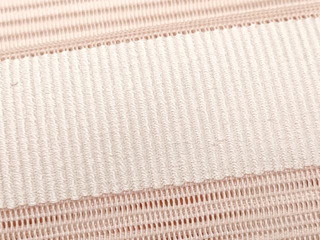 平和屋着物*夏物 八寸名古屋帯 絽綴れ 横段文 虹色 正絹 逸品 CABH8009fb