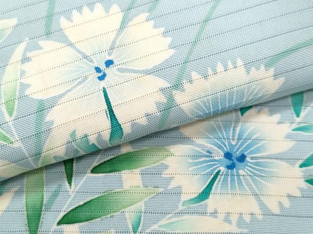 平和屋着物*夏物 塩瀬 九寸名古屋帯 友禅 作家物 枝花文 正絹 逸品 CABH8013fb