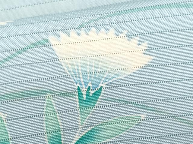 平和屋着物*夏物 塩瀬 九寸名古屋帯 友禅 作家物 枝花文 正絹 逸品 CABH8013fb