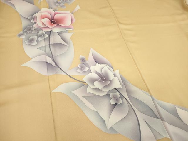 平和屋着物■訪問着 作家物 草花文 正絹 逸品 CABH1000ou