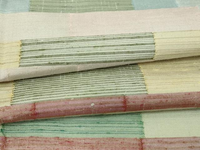 平和屋着物▽絲藝苑 上島洋山 色留訪問着 単衣 横段文 ますいわ屋扱い 正絹 逸品 DABF8891sf