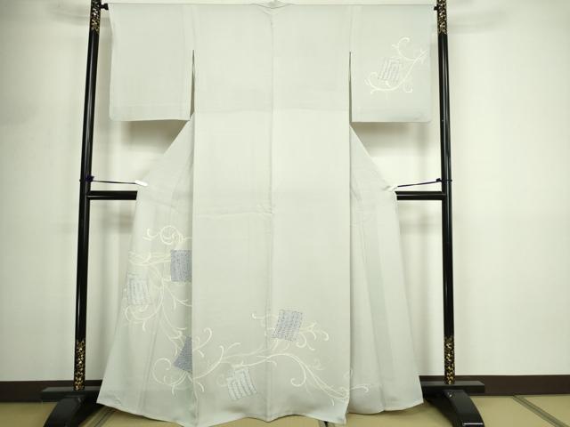 平和屋着物▽訪問着 単衣 源氏香 金彩 正絹 逸品 DABF8889sf