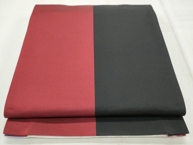 平和屋着物◎両面 全通柄袋帯 和風音 流水文 銀糸 正絹 逸品 CABF2398qe