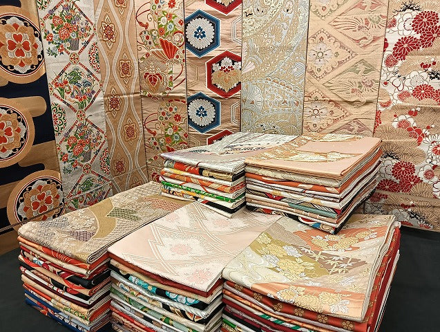 平和屋着物■袋帯 西陣 まとめて100点 向かい鳳凰 鶴 孔雀 鴛鴦 人物 更紗 花柄 正倉院 佐賀錦 金銀糸 など 未使用品あり 全て正絹 mmm1132