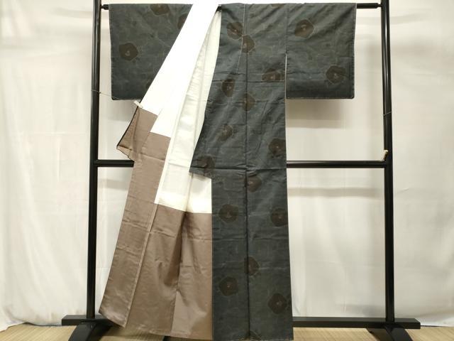 平和屋着物■本場大島紬 7マルキ 椿 正絹 逸品 CABH0662ev