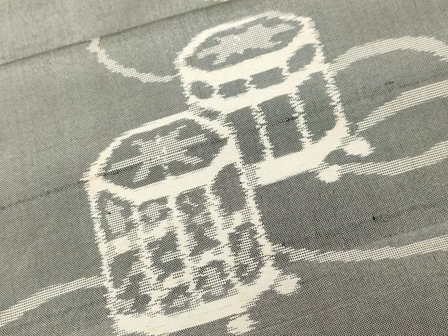 平和屋着物■上質な紬 貝桶文 正絹 逸品 CABH0673ev