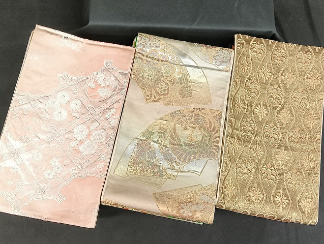 平和屋着物■袋帯 西陣 まとめて100点 鳳凰 鶴 向い尾長鳥 向い鳥 蝶 楽器 七宝 正倉院 宝相華 立波 金銀糸 未使用品有 全て正絹 mmm1140