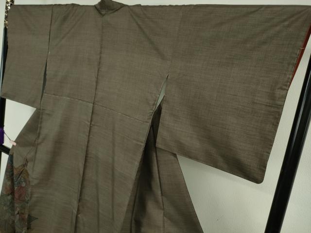 平和屋本店●極上 絣の魔術師 恵積五郎 本場大島紬 恵大島織物謹製 本場大島紬 訪問着 9マルキ 泥染 三十六歌仙 証紙付き 逸品 DZAB4181kh6