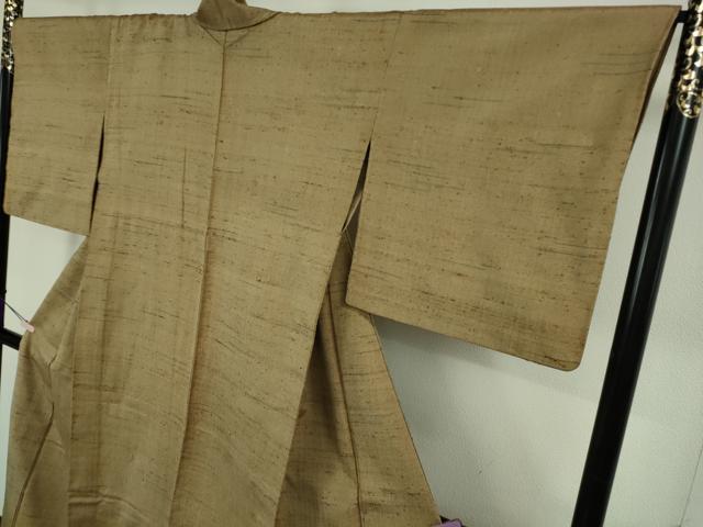 平和屋本店▽希少 ざざんざ織 単衣 逸品 未使用 DZAB4185kh6