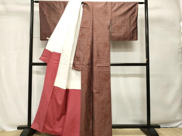 平和屋着物■本場大島紬 源氏車文 正絹 逸品 CABH8810ev