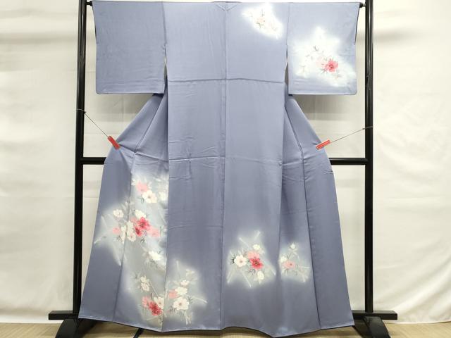 平和屋着物■訪問着 草花文 暈し染め 正絹 逸品 DABG6735cd