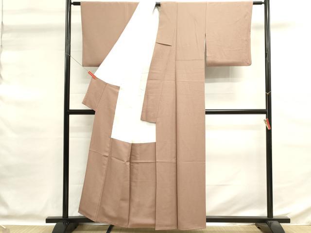平和屋着物■上質な色無地 梅染色 正絹 逸品 DABG6725cd