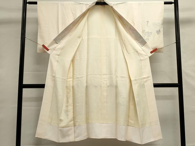 平和屋着物■長襦袢 袷 作家物 群鶴文 笠松 暈し染め 正絹 逸品 DABG6769cd