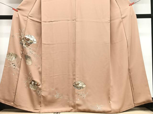 平和屋着物■訪問着 流水雪輪花文 金彩 正絹 逸品 CABH4148xe