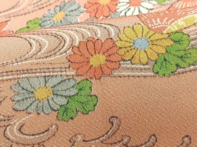 平和屋着物■上質な小紋 立波花文 三越扱い 正絹 逸品 CABH4164xe