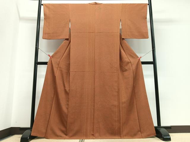 平和屋着物■上質な小紋 花唐草文 正絹 逸品 CABH4167xe