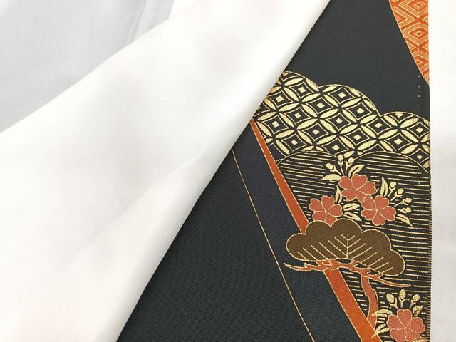 平和屋着物■豪華黒留袖 飛鶴御所車花文 金彩 正絹 逸品 CABH4144xe