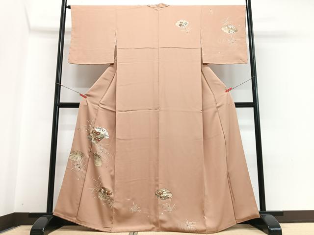 平和屋着物■訪問着 流水雪輪花文 金彩 正絹 逸品 CABH4148xe