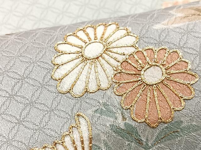 平和屋着物■訪問着 草花文 暈し染め 金彩 正絹 逸品 CABH4202xe