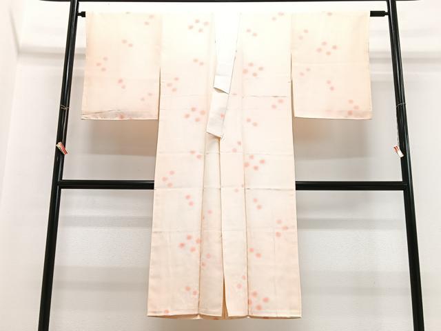 平和屋着物■長襦袢 袷 舞花文 正絹 逸品 CABH4191xe