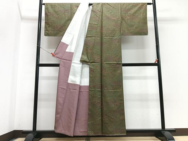 平和屋着物■上質な小紋 雲取り花文 正絹 逸品 CABH4192xe