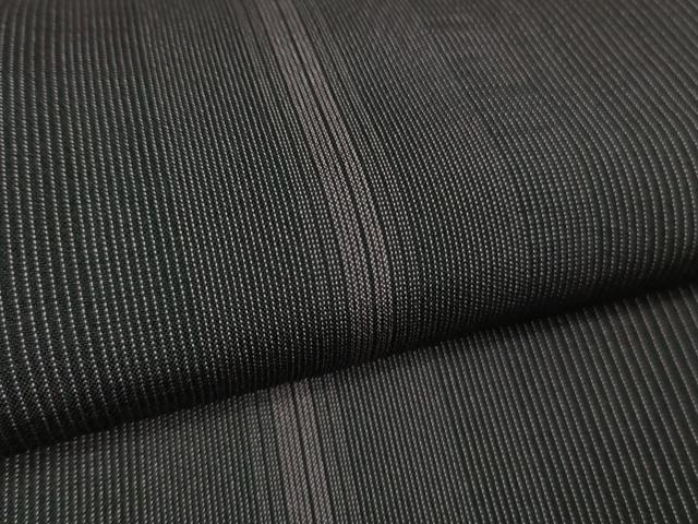 平和屋本店*極上 夏物 男性 本場大島紬 夏大島 縞 黒地 逸品 DZAB0650kh6